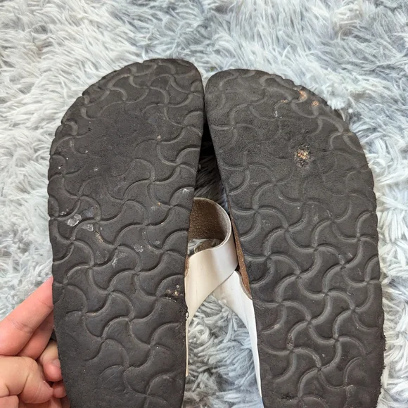 Birkenstock Betula White and Brown Women's Sandals 41 - Picture 3 of 5